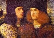 CARIANI Portrait of Two Young Men fd oil