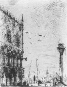 Canaletto The Piazzetta to the South f painting