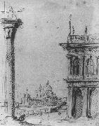 Canaletto The Piazzetta Looking towards S. Maria della Salute ff oil