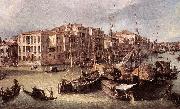 Canaletto Grand Canal: Looking North-East toward the Rialto Bridge (detail) d oil painting picture wholesale