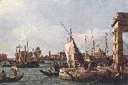 Canaletto La Punta della Dogana (Custom Point) dfg oil painting on canvas