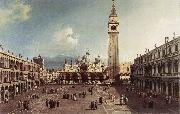 Canaletto Piazza San Marco with the Basilica fg painting