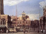 Canaletto Piazza San Marco: the Clocktower f Germany oil painting reproduction