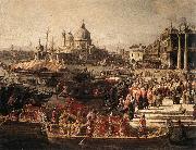 Canaletto Arrival of the French Ambassador in Venice (detail) f oil painting picture wholesale