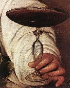 Caravaggio Bacchus (detail) gg oil