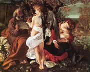 Caravaggio Rest on Flight to Egypt ff Germany oil painting artist