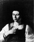 Caravaggio Portrait of a Courtesan fg oil painting on canvas