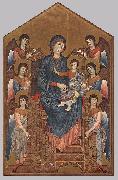 Cimabue Virgin Enthroned with Angels dfg oil