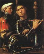 Giorgione Warrior with Shield Bearer oil painting picture wholesale