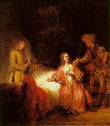 Rembrandt Joseph Accused by Potiphar's Wife Germany oil painting artist