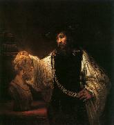 Rembrandt Aristotle with a Bust of Homer Germany oil painting artist