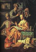 Rembrandt The Music Party oil painting picture wholesale