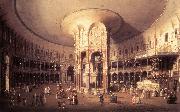 Canaletto London: Ranelagh, Interior of the Rotunda vf oil painting on canvas