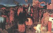 SASSETTA Death of the Heretic on the Bonfire af oil painting