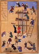 Bihzad Building ot Castle Khawarnaq,wherein the chamber of the seven icons will be hidden Germany oil painting artist