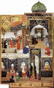 Bihzad A dervish begs to be admitted in the mosque Germany oil painting artist