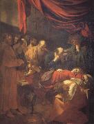 Caravaggio the death of the virgin painting