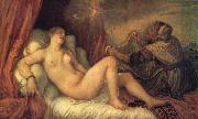 Titian Danae oil painting on canvas