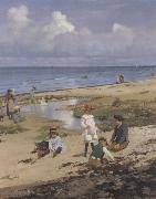 F.P.Henningsen A Summer-s Day oil painting reproduction