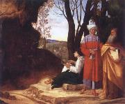 Giorgione The Three Philosophers oil
