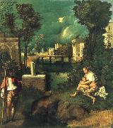 Giorgione The storm Germany oil painting artist