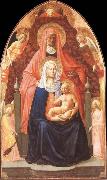 MASACCIO Madonna and Child with St Anne Metterza painting