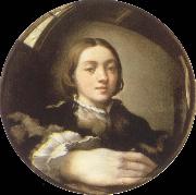 PARMIGIANINO Self-Portrait in a Convex Mirror painting