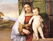 Titian The Gypsy Madonna Germany oil painting artist