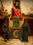 Giorgione Madonna and Child Enthroned between St Francis and St Liberalis oil painting reproduction