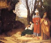 Giorgione Three ways painting