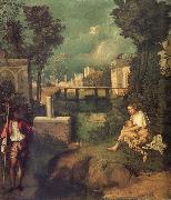 Giorgione THe Tempest oil