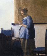 JanVermeer Woman Reading a Letter Germany oil painting artist