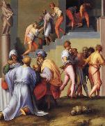 Pontormo Pharaoh Pardons the Butler and Ordes the Execution of the Baker oil painting on canvas