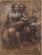 Raphael The Virgin and Child with Saint Anne and Saint John the Baptist oil painting on canvas