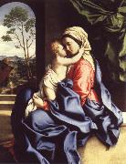 SASSOFERRATO The Virgin and Child Embracing painting