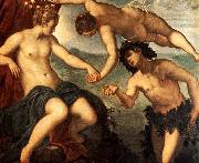 Tintoretto Ariadne, Venus and Bacchus painting