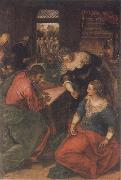 Tintoretto Christ in the House of Mary and Martha Germany oil painting artist