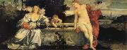 Titian Sacred and Profanc Love oil painting on canvas