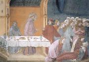 Giotto The death of the knight of Celano painting