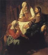 JanVermeer Christ in Maria and Marta oil painting on canvas