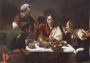 Caravaggio Supper of Aaimasi oil painting on canvas