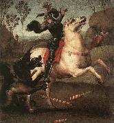 Raffaello St George Fighting the Dragon Germany oil painting artist