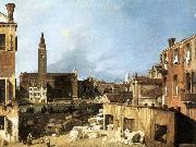 Canaletto The Stonemason-s Yard Germany oil painting artist
