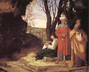 Giorgione The three philosophers Germany oil painting artist