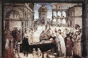 Pinturicchio Death of St. Bernardine painting