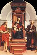 Raphael Virgin and Child with SS.John the Baptist and Nicholas Germany oil painting artist