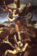 Raphael SaintMichael Trampling the Dragon Germany oil painting artist