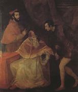 Titian Pope Paul III,Cardinal Alessandro Farnese and Duke Ottavio Farnese (mk45) Germany oil painting artist