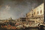 Canaletto reception of the french ambassador in venice Germany oil painting reproduction