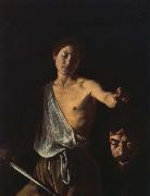 Caravaggio Portable head David Goliath painting